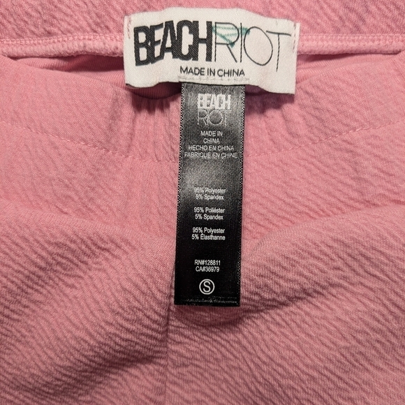 Beach Riot Pink Jersey Knit High Rise Range Cargo Pants Relaxed Lounge Barbie - Picture 9 of 10
